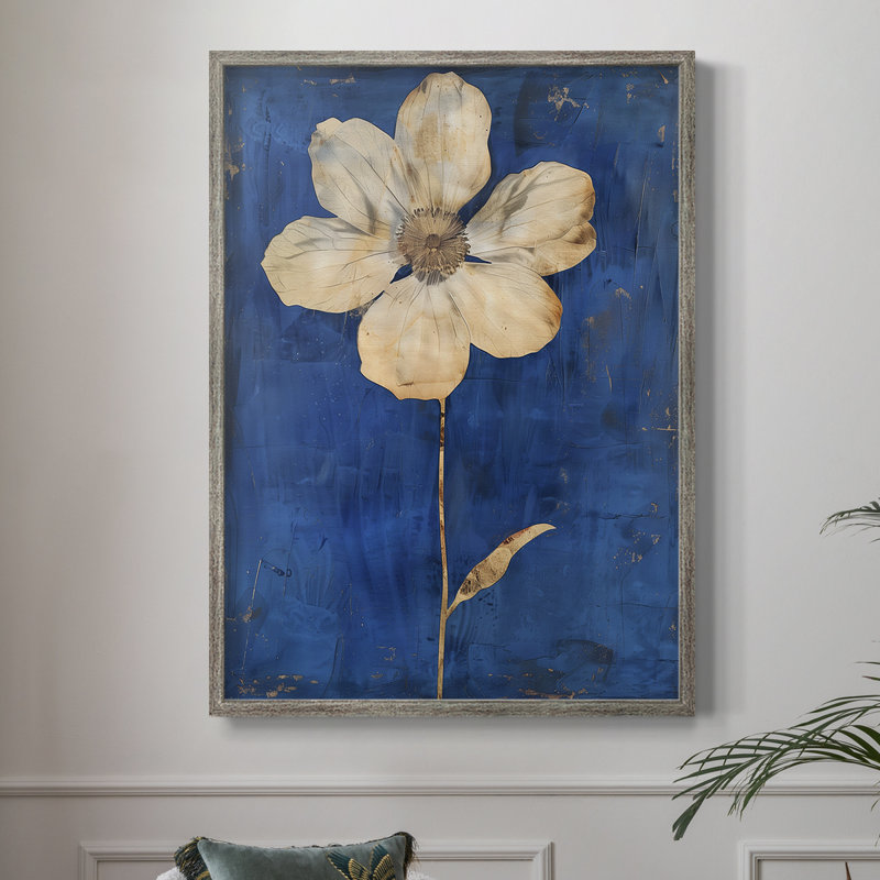 Reproduction encadrée FLORAL Series Lxxviii - bois massif, H 11 po x l 9 po