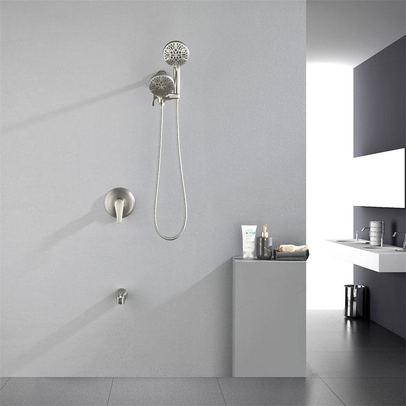 All-In-One Kit with Rough in-Valve, Brushed Nickel