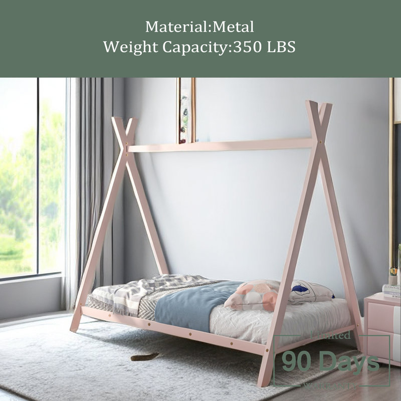 Crivello Metal Daybed, Pink