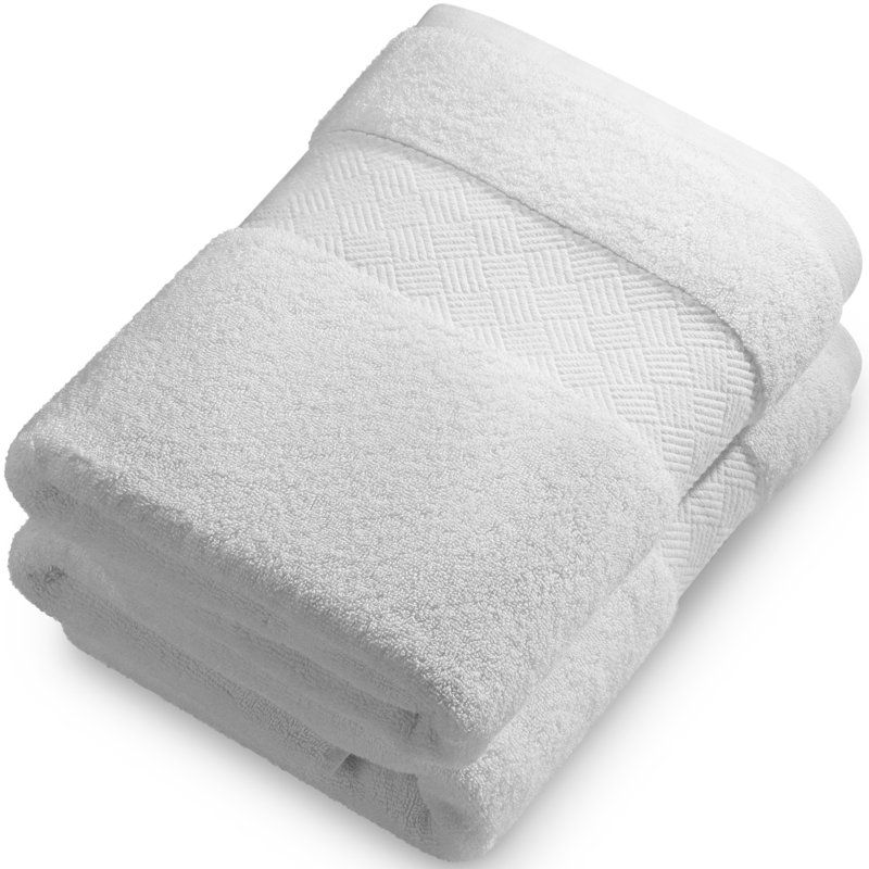 Panavista Cotton Bath Towel, White