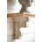 Distressed Wooden Wall Shelf With Corbel Design