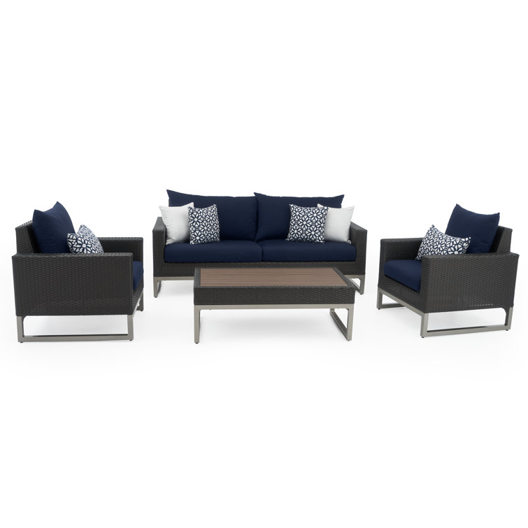 Milo Outdoor 4 - Piece Conversation Set