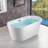 54'' x 30'' Freestanding Soaking Acrylic Bathtub-59745429