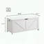 Banc de rangement très long avec finition blanc rétro-1294807596