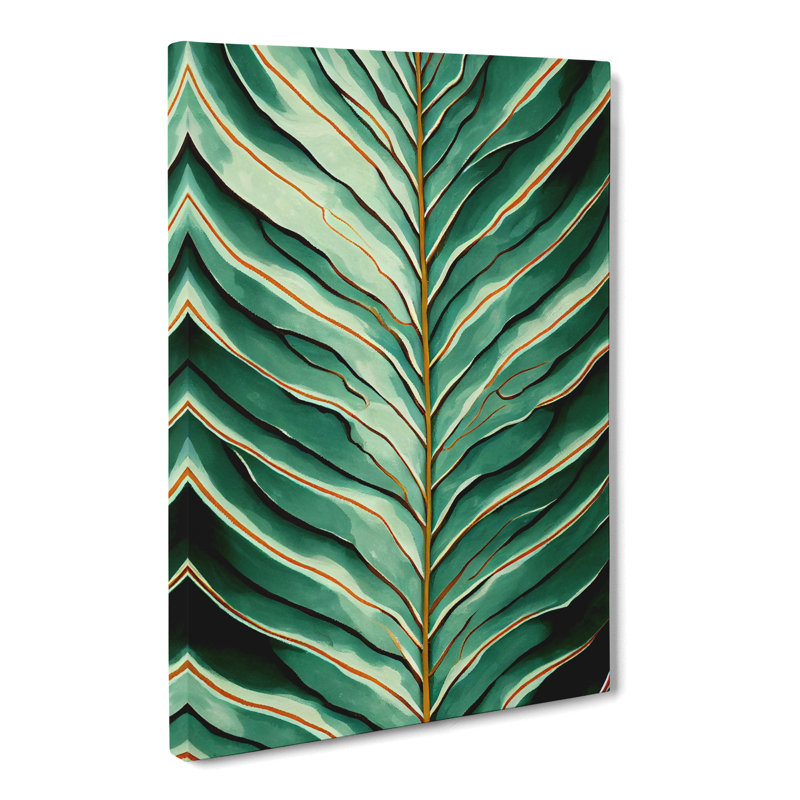 Simek Fern Leaf Modern - Wrapped Canvas, 76cm H x 50cm W x 3cm D
