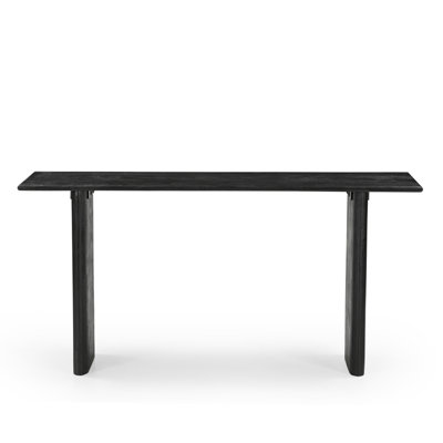Console en bois massif Jovitah - Noir