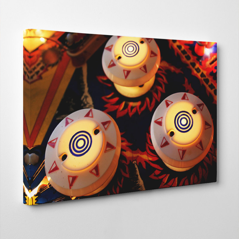 Pinball Machine Photographic - Wrapped Canvas, 50cm H x 76cm W