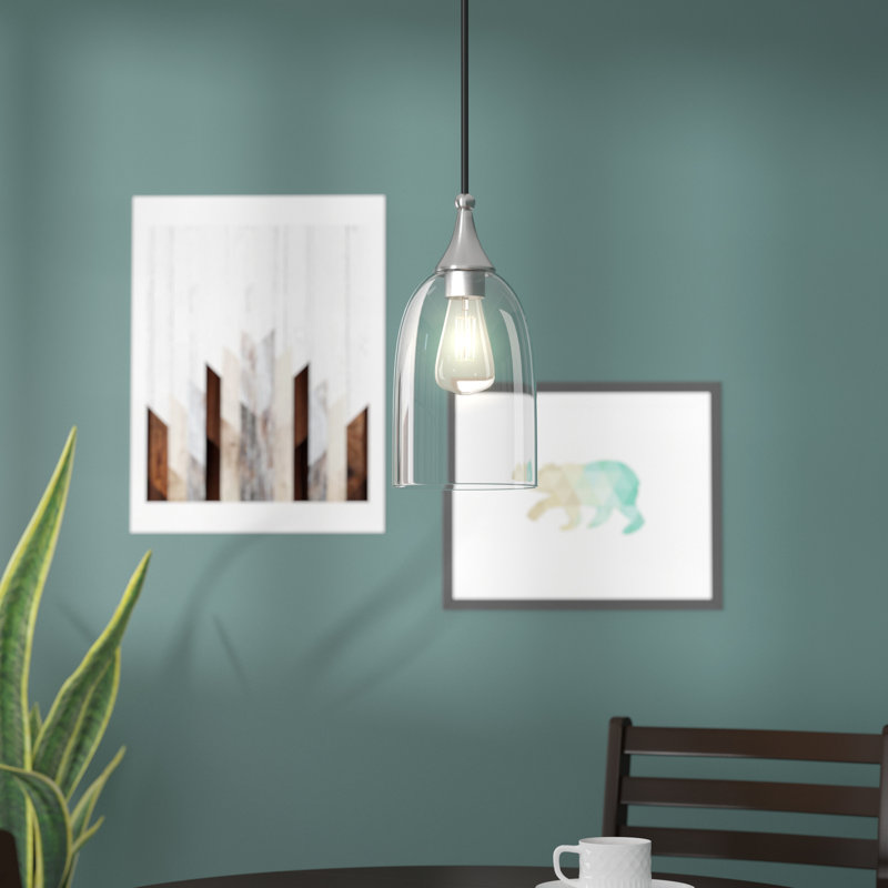 Averly 1 - Light Brushed Nickel Pendant