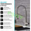 Robinet de cuisine à poignée simple en acier inoxydable