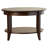 Wilfredo Round Solid Wood Coffee Table in Chocolate Oak