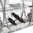 Plasencia Metal Rolling 3 Tiers Bar Cart with Wine Glass Storage and Handle-1335641883