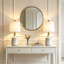 Ensemble de 2 lampes de table en céramique blanc cassé H 20 "avec abat-jour en lin pour table de chevet