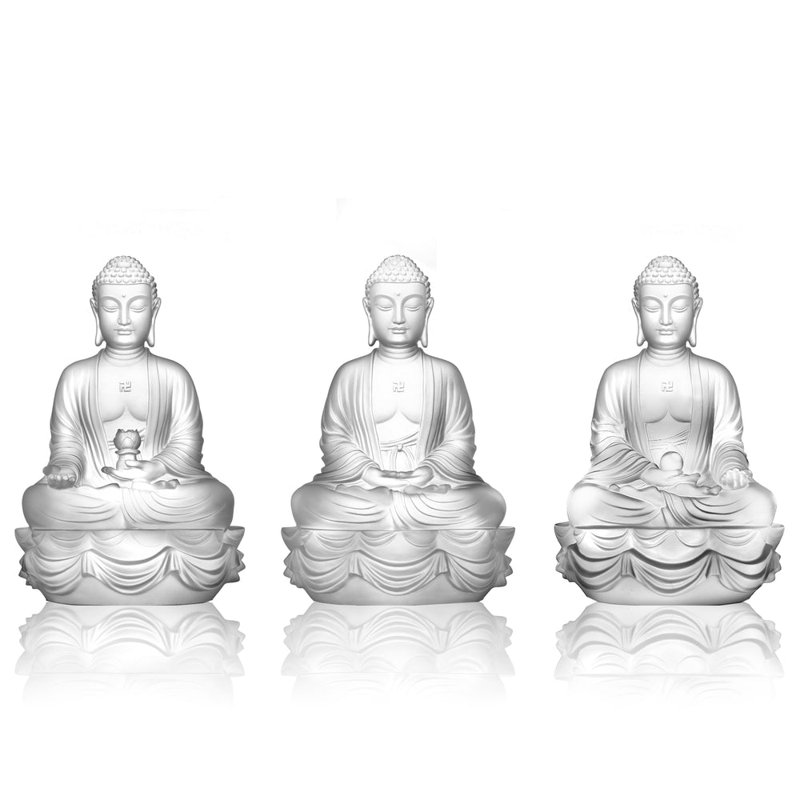 Figurine Signature, Blanc poudre, 3