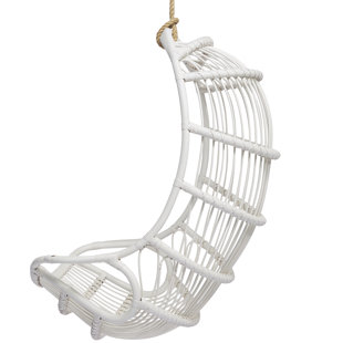 Riviera Rattan Hanging Chair - White