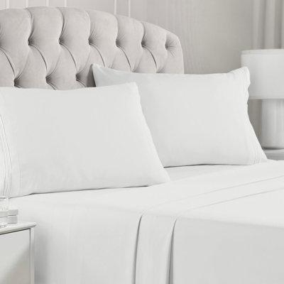 Mellanni 1800 Bed Sheets Full Ivory