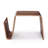Brookside Mid-Century Modern End Table with Curved Magazine Storage Shelf in Walnut-280008817