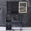Petit meuble-lavabo 29,2 po avec tabouret de bureau et tabouret-929556471
