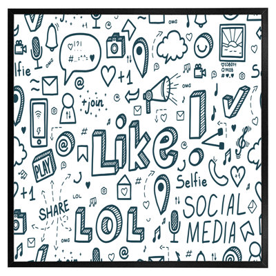Social Media - Single Picture Frame Print