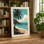 Tropical Palm at Dawn Coastal - Wrapped Canvas-1438353122-1438353133