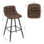 Upholstered Counter Stool with Metal Frame-953159751-953159744