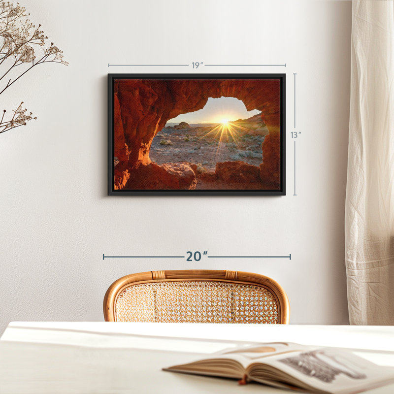 Nature «Red Rock Canyon Sunrise Wall Art», H 13 po x l 19 po