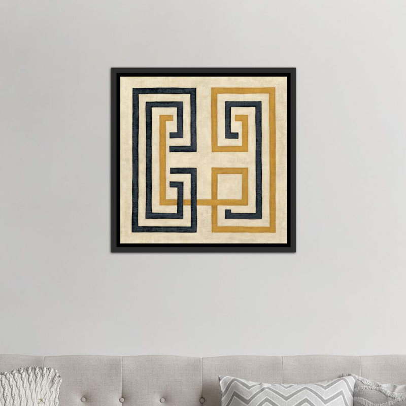 «Diversion III» par Chariklia Zarris - reproduction d'art, Toile avec cadre noir, H 26 po x l 26 po x P 1,5 po