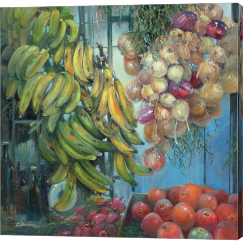 «Limon-Costa Rica» par Roger Bansemer, art mural sur toile, H 12 po x l 12 po x P 1,5 po
