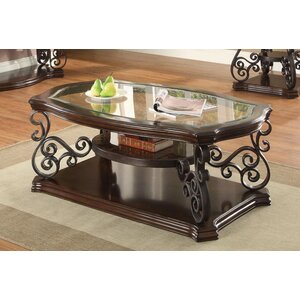 Elysian Floor Shelf Coffee Table with Storage