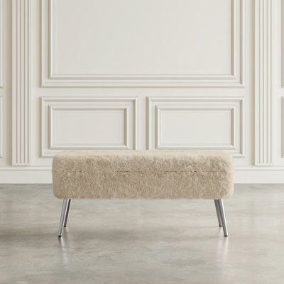 Kristell Polyester Upholstered Storage Bench