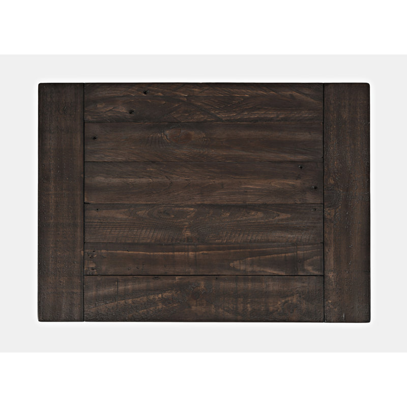 25'' W Plywood / Laminate Board Nightstand, Vintage Black
