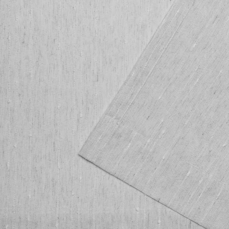 Paire de rideaux semi-transparents avec pattes Kimberlee, Gris tourterelle, L 54 po x L 84 po