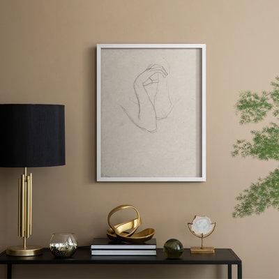 Croquis rétro, reproduction encadrée LIX - bois massif