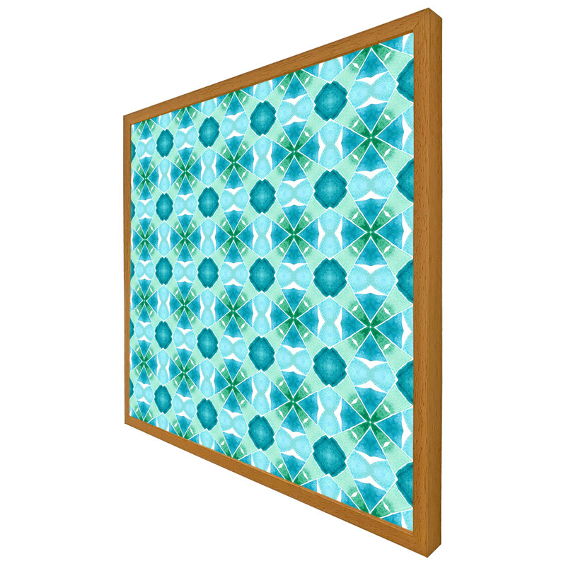 Aryia 1 Piece Single Picture Frame Wall Art, 61cm H x 61cm W x 4cm D, Oak Framed