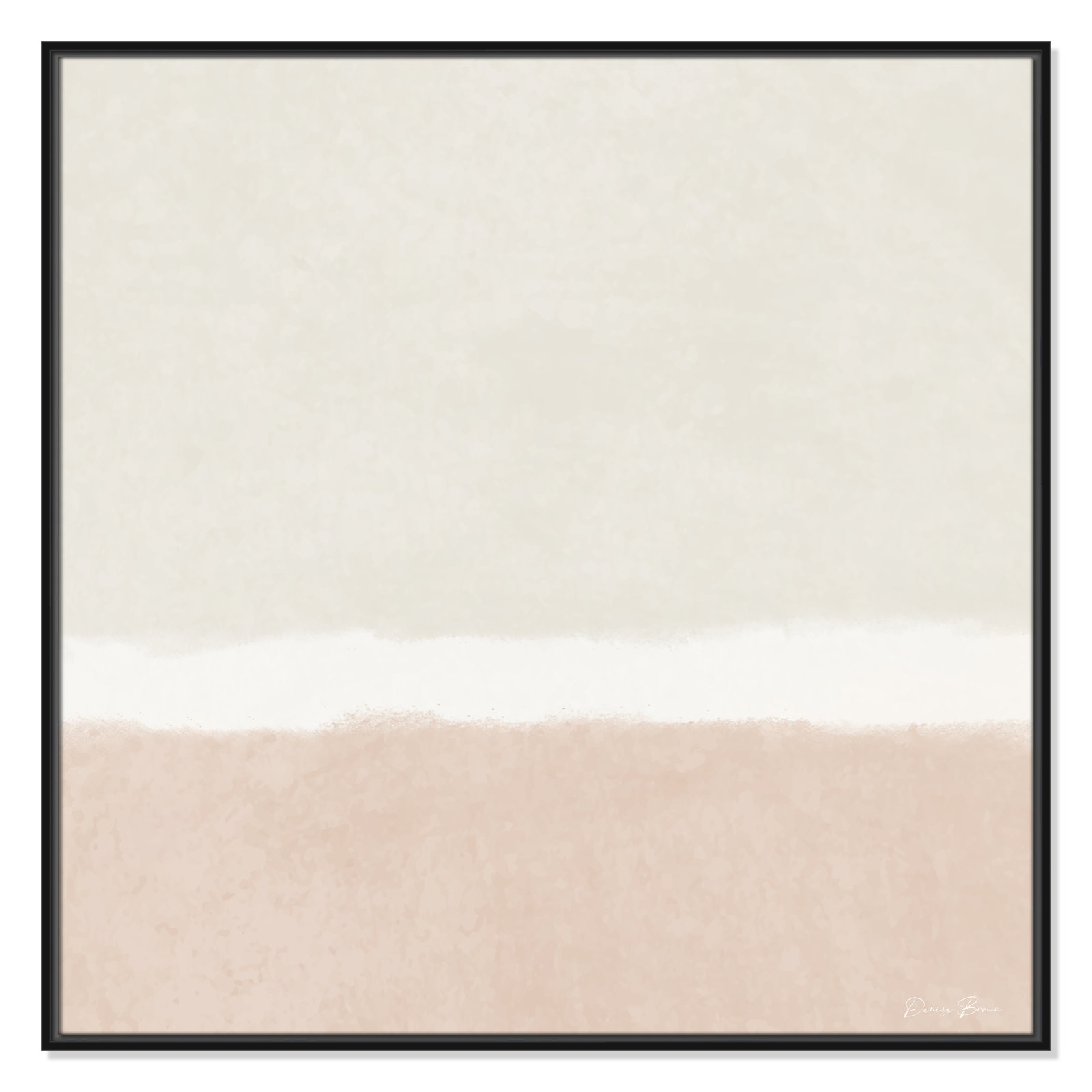 Willadeene "Slate I" Print, 37.5" H x 37.5" W, Black Framed