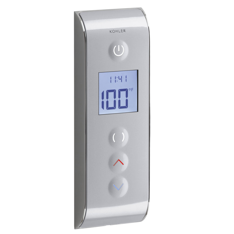 DTV Prompt Digital Shower Interface, Chrome satiné / chrome poli