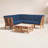 Malena Teak Outdoor Seating Group with Cushions-375992358