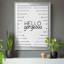 «Hello Gorgeous», art textuel sur toile-335871230-335871218