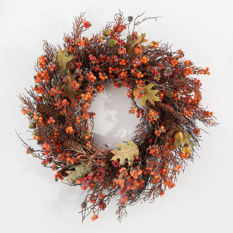 26" PVC & PE Blend Wreath