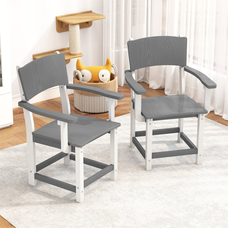 Chaise de patio pour l'extérieur, Grey+White