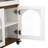 Extendable Dining Table With Extra-Long Folding Top, Rolling Kitchen Island With Drawers, Power Outlet And Brake Lock, Storage Cabinet For Kitchen And Dining Room-1266522814
