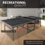 Ensemble de table de ping-pong pliable et portable 8 pi noir-121198727