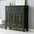 Green Solid Wood Shoe Storage Bench-1105006424