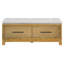 Banc à chaussures avec coussin amovible TREXM, banc de rangement pour hall d'entrée, rangement caché pour le salon, le vestibule et les couloirs -1611988488