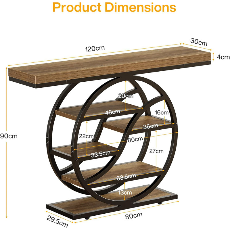 120cm Unfinished Console Table