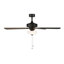 Ventilateur de plafond transitionnel intérieur / extérieur noir mat 52 po avec trois ampoules DEL 3000K Gallant II-2023017339-2023017342