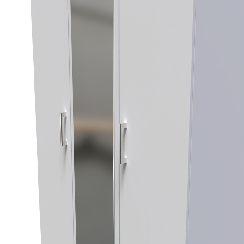 Fully Assembled Devon 1 Door Wardrobe, Grey