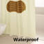 Rideau de douche en polyester avec crochets