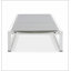 Chaise longue d'extérieur réglable à 5 niveaux 2 pièces, structure en aluminium durable et filet PVC-coated polyester