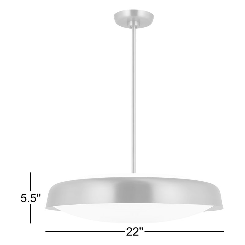 Luminaire suspendu 3 lumières Draper, Bronze brillant