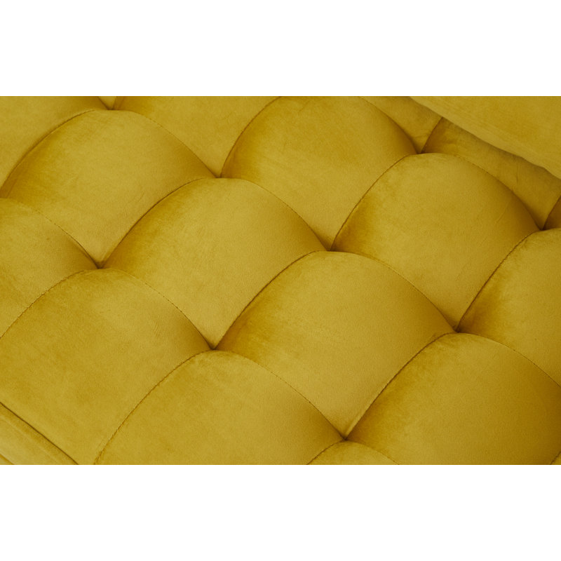 Marsai Upholstered 59'' Loveseat, Yellow Velvet